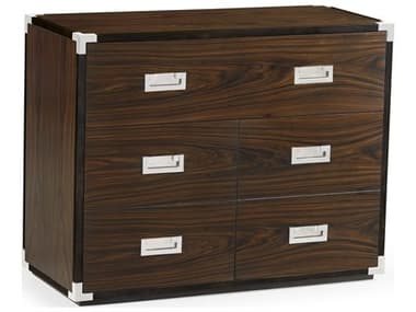 Jonathan Charles Campaign 5-Drawers Brown Rosewood Double Dresser JC500234SAD