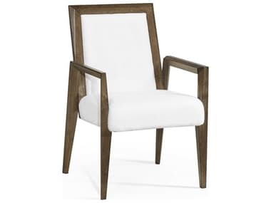 Jonathan Charles Jc Modern Acacia Wood Upholstered Arm Dining Chair JC500262ACWGYDCOM