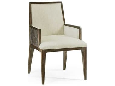 Jonathan Charles Gatsby Gray Fabric Upholstered Arm Dining Chair JC500328ACWGEF300
