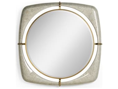 Jonathan Charles Toulouse Plateado Eggshell Wall Mirror JC50036042DEA002