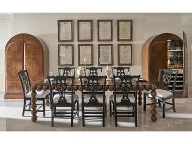 Jonathan Charles Jc Modern Mahogany Wood Dining Room Set JCREIMAGINEDDININGSET8