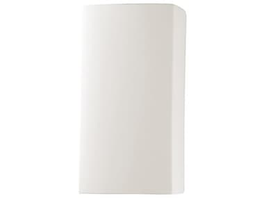 Justice Design Group Ambiance 9" Tall 1-Light White Wall Sconce JDCER0915