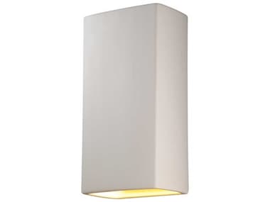 Justice Design Group Ambiance 21" Tall 1-Light White Wall Sconce JDCER1170