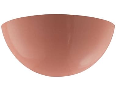 Justice Design Group Ambiance 6" Tall 1-Light Pink Wall Sconce JDCER1355