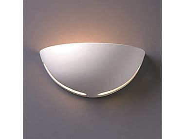 Justice Design Group Ambiance 4" Tall 1-Light White Wall Sconce JDCER1375