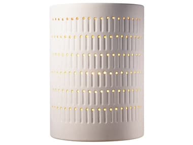 Justice Design Group Ambiance 13" Tall 2-Light White Wall Sconce JDCER2295