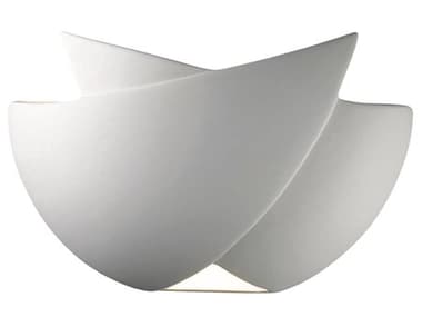 Justice Design Group Ambiance 7" Tall 1-Light White Wall Sconce JDCER2500