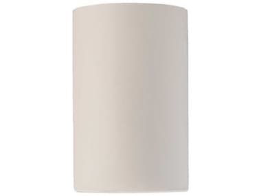 Justice Design Group Ambiance 12" Tall 1-Light White Wall Sconce JDCER5260
