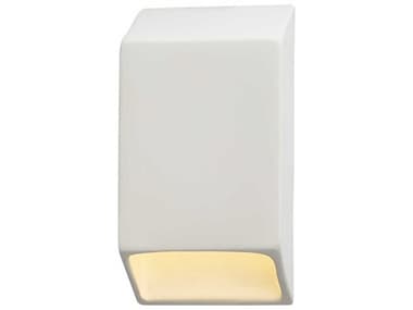 Justice Design Group Ambiance 9" Tall White LED Wall Sconce JDCER5860
