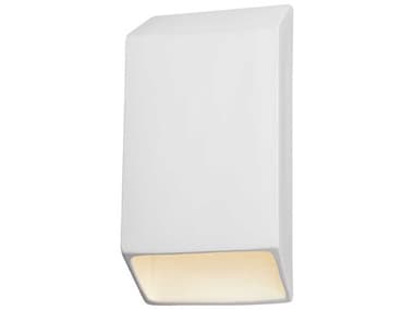 Justice Design Group Ambiance 14" Tall White LED Wall Sconce JDCER5870