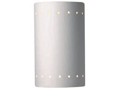 Justice Design Group Ambiance 9" Tall 1-Light Gray Wall Sconce JDCER5990