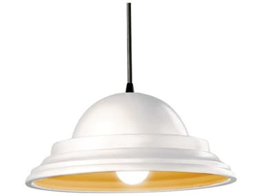 Justice Design Group Radiance 14&quot; 1-Light White Dome Pendant JDCER6205