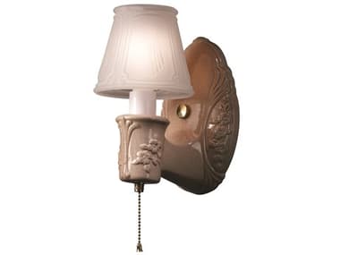 Justice Design Group American Classics 8" Tall 1-Light Bronze Glass Wall Sconce JDCER7120