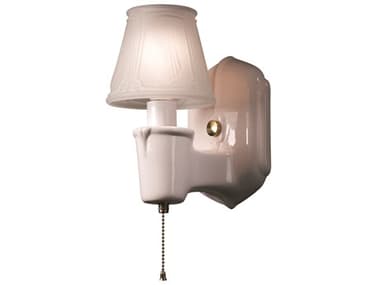 Justice Design Group American Classics 8" Tall 1-Light Gray Glass Wall Sconce JDCER7150