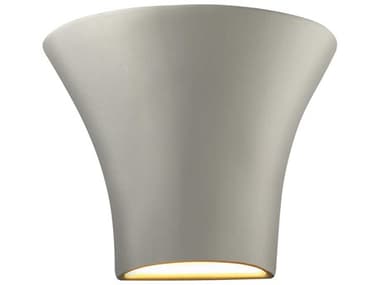 Justice Design Group Ambiance 6" Tall 1-Light Gray Wall Sconce JDCER8810