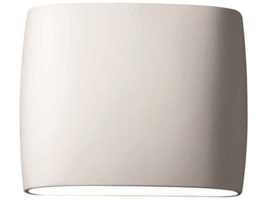 Justice Design Group Ambiance 9" Tall 2-Light White Wall Sconce JDCER8855