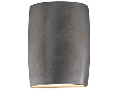 Justice Design Group Ambiance 12" Tall 2-Light Gray Wall Sconce JDCER8858