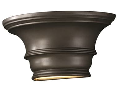 Justice Design Group Ambiance 7" Tall 1-Light Bronze Wall Sconce JDCER9810