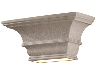 Justice Design Group Ambiance 7" Tall 1-Light Gray Wall Sconce JDCER9825