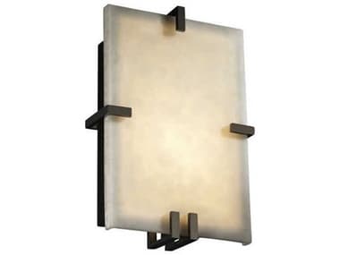 Justice Design Group Clouds 12" Tall Black LED Wall Sconce JDCLD5551
