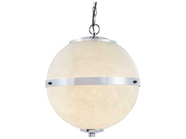 Justice Design Group Clouds 17" Silver Globe Pendant JDCLD8040
