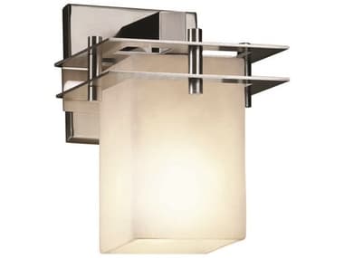 Justice Design Group Clouds 8" Tall 1-Light Chrome Wall Sconce JDCLD8171