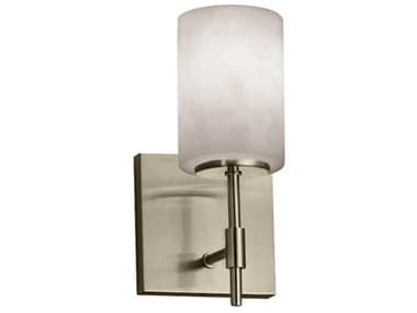 Justice Design Group Clouds 9" Tall 1-Light Nickel Wall Sconce JDCLD8411