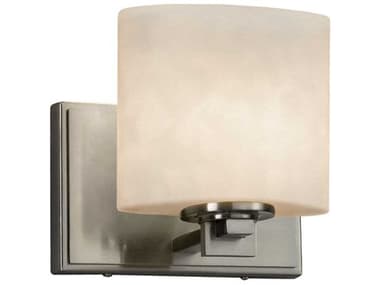 Justice Design Group Clouds 6" Tall Nickel Wall Sconce JDCLD8447