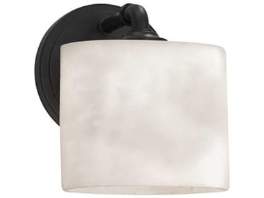 Justice Design Group Clouds 8" Tall Black Wall Sconce JDCLD8467