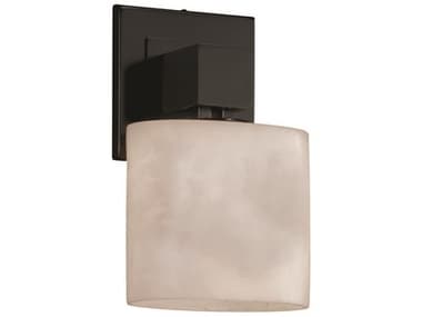 Justice Design Group Clouds 9" Tall 1-Light Black Wall Sconce JDCLD8707