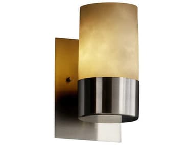 Justice Design Group Clouds 9" Tall 1-Light Nickel Wall Sconce JDCLD8761