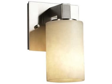 Justice Design Group Clouds 7" Tall 1-Light Nickel Wall Sconce JDCLD8921