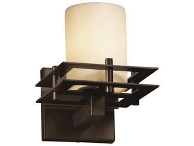 Justice Design Group Candlearia 8" Tall 1-Light Bronze Wall Sconce JDCNDL8171