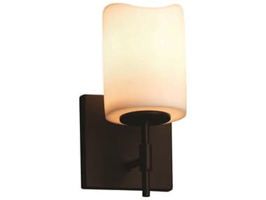 Justice Design Group Candlearia 9" Tall 1-Light Bronze Wall Sconce JDCNDL8411
