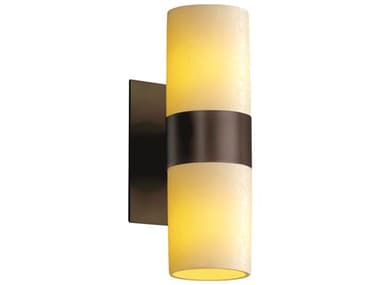 Justice Design Group Candlearia 13" Tall 2-Light Bronze Wall Sconce JDCNDL8762