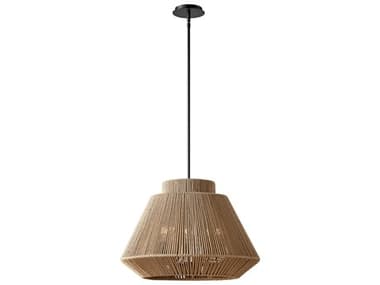 Justice Design Group Eco Nido 5-Light Matte Black Brown Pendant JDECO8292MBLK