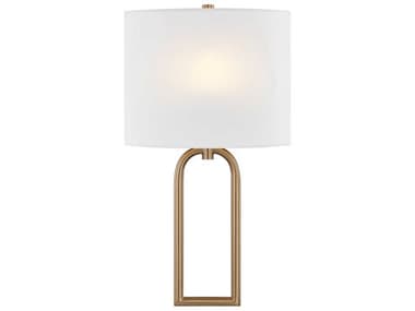 Justice Design Group Textile Oslo 1-Light Brushed Brass Wall Sconce JDFAB4333WHTEBRSS