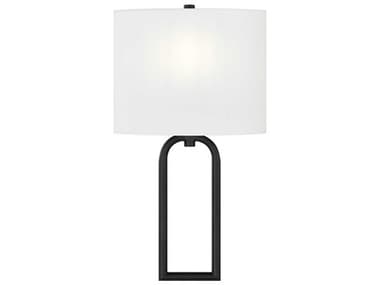 Justice Design Group Textile Oslo 1-Light Matte Black Wall Sconce JDFAB4333WHTEMBLK