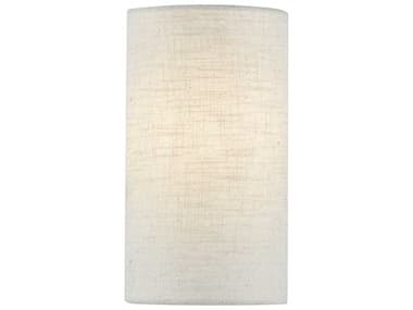 Justice Design Group Textile 1-Light Cream Linen Off White ADA Wall Sconce JDFAB5945CREM