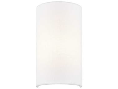 Justice Design Group Textile 1-Light White Linen ADA Wall Sconce JDFAB5945WHTE