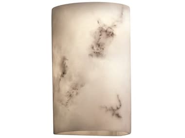 Justice Design Group Lumenaria 9&quot; Tall 2-Light White Glass Wall Sconce JDFAL0945