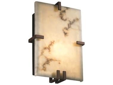 Justice Design Group Lumenaria 12" Tall Bronze LED Wall Sconce JDFAL5551