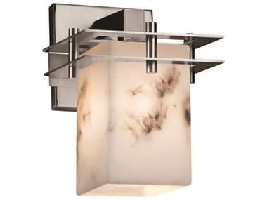 Justice Design Group Lumenaria 8" Tall 1-Light Nickel Wall Sconce JDFAL8171