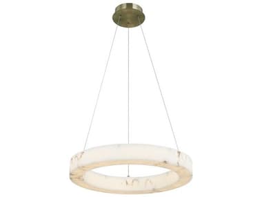 Justice Design Group Lumenaria Medley Brushed Brass Round Pendant JDFAL8222BRSS