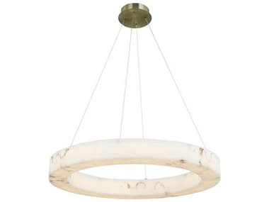 Justice Design Group Lumenaria Medley Brushed Brass Round Pendant JDFAL8223BRSS