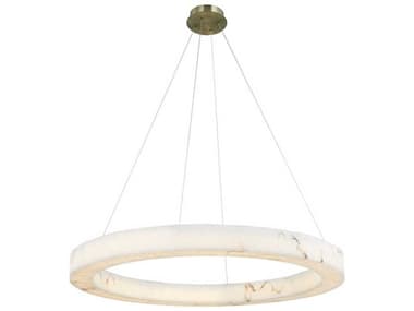 Justice Design Group Lumenaria Medley Brushed Brass Round Pendant JDFAL8226BRSS