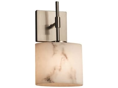 Justice Design Group Lumenaria 11" Tall 1-Light Nickel Wall Sconce JDFAL8417