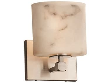 Justice Design Group Lumenaria 8" Tall 1-Light Nickel Wall Sconce JDFAL8427