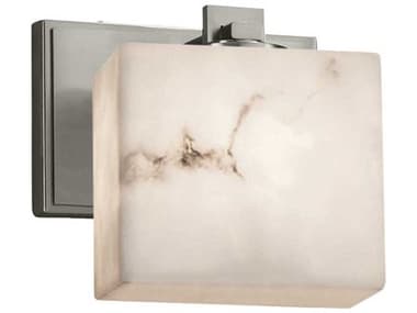 Justice Design Group Lumenaria 6" Tall Nickel Wall Sconce JDFAL8447