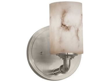 Justice Design Group Lumenaria 8" Tall 1-Light Nickel Wall Sconce JDFAL8461